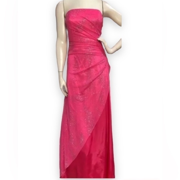 Jump Apparel By Wendye Chaitin Strapless Dress Sparkle 5/6 - Picture 1 of 7